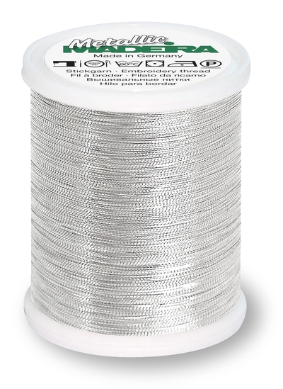 Madeira Metallic No. 40 Thread - Silver – Dicraft Embroidery