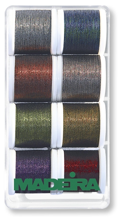  Madeira Metallic 40 Smooth Gift Box 8ct Thread Set, 200m per  Spool, Assorted